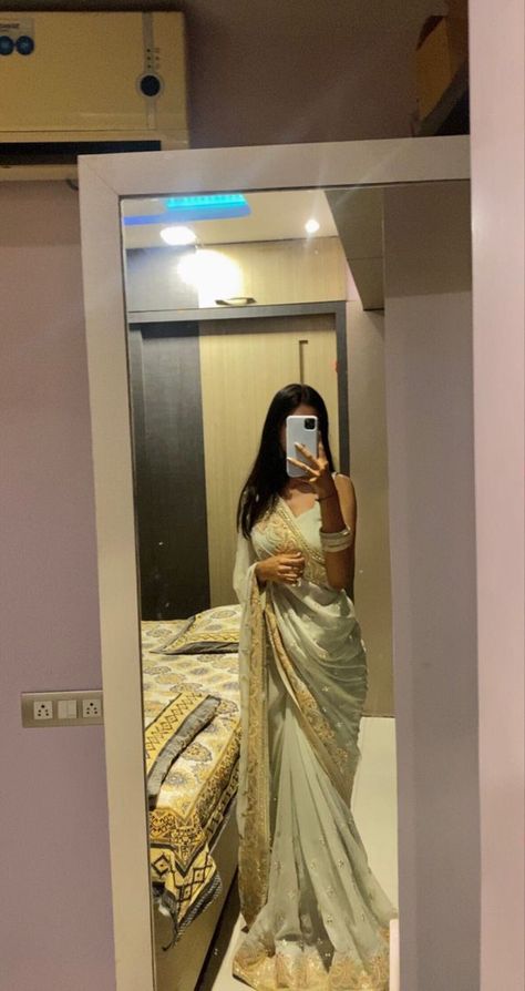 I said in a low voice realising whom was i shouting "maaf kariyega ma… #romance #Romance #amreading #books #wattpad Snapchat Mirror Selfie, Hide Face Selfie, Girl Hide Face, Face Selfie, Hide Face, Fancy Sarees Party Wear, Saree Poses, Desi Fashion Casual, Desi Clothes