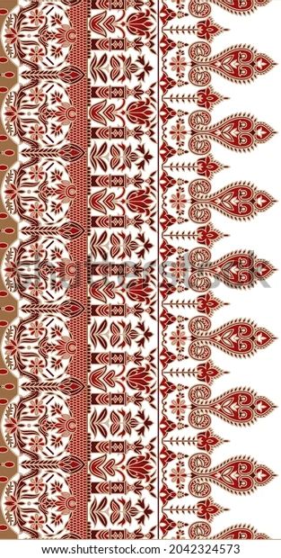 Kurti Border Design, Pasly Pattren, Png Border, Flower Pattern Design Prints, Rose Flower Png, Kashmiri Work, Pichwai Art, Ethnic Pattern Design, Border Lace