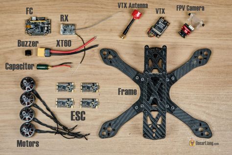 Diy Drone Projects, Build Drone, Build Your Own Drone, Quadcopter Diy, Fpv Drone Racing, Drone Business, Computer Projects, Drones Concept, Tech Diy