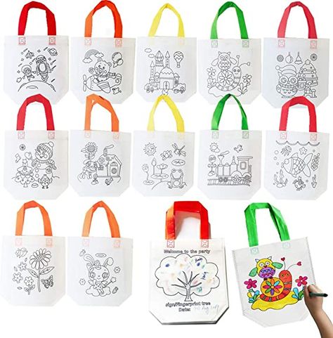 Escuela Diy, Art Party Favors, Random Cartoon, Gift Wrap Storage, Painting Birthday, Organization Gifts, Personalized Gift Bags, Goody Bags, Coloring Markers