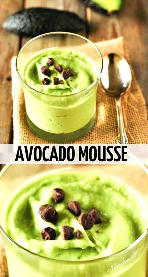 Avocado Moose, Avocado Mousse Chocolate, Avacado Mousse, Healthy Mousse, French Chocolate Mousse Recipe, French Chocolate Mousse, Avocado Mouse, Avocado Mousse Recipe, Avocado Recipes Dessert