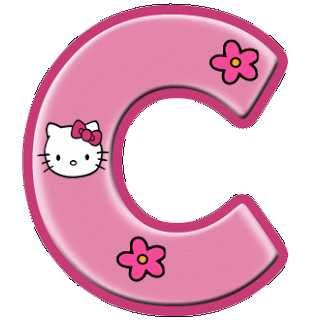 Hello Kitty Letters Alphabet, Letter C Template, Hello Kitty Party Favors, C Is For Cat, Disney Frames, Hello Kitty Imagenes, C Letter, Hello Kitty Printables, The Letter C