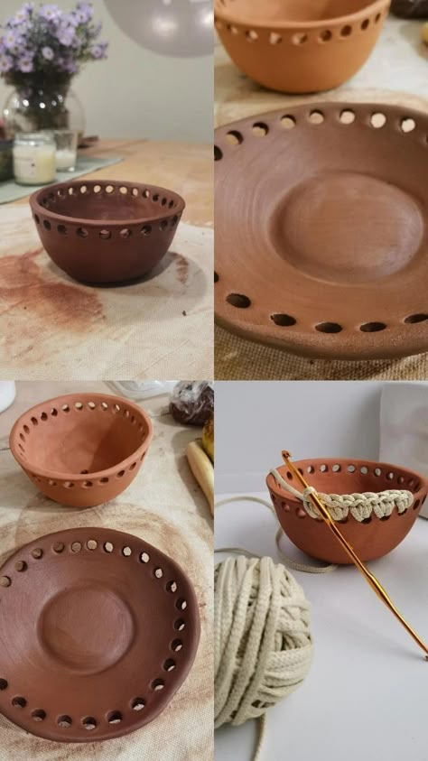 Pottery Lessons, Beginner Pottery, Diy Air Dry Clay, Pottery Handbuilding, Simple Crochet, Hand Built Pottery, Pottery Classes, Pottery Crafts, Diy Pottery