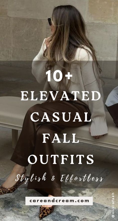 [AffiliateLink] Elevated Casual Fall Outfits For WomenA Curated Collection Of 63 Autumn Outfit Options That Combine Ease With Style. Get Inspired By Our Fall Fashion Outfits And Create Your Own Fall Outfit Ideas. Boost Your Fall Style And Build A Versatile Fall Capsule Wardrobe. Discover Cute, Classy, And Cozy Everyday Fall Outfits; This Is A Must-Read For Anyone Loving Casual Fall Fashion. #fallfashionoutfitswithsneakers Classic Fall Outfits Women Over 40, Ashley Graham Fall Fashion, Fall Bootie Outfits Women, Casual Cosy Outfit, Nice Autumn Outfits, Stylish Fall Outfits 2024, Early Fall Church Outfit, Fall Semi Casual Outfits, Classy Casual Fall Outfits