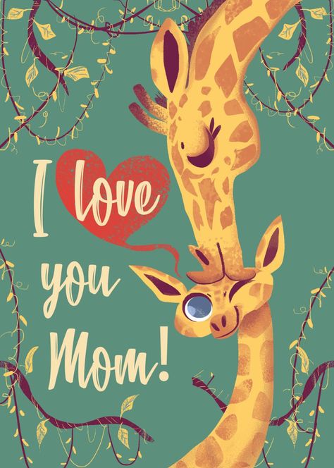 Mothers Day Drawings, Gift Ideas For Mom, Happy Mother's Day Card, Mom Art, Show Appreciation, I Love You Mom, Mors Dag, Mom Day, Love You Mom