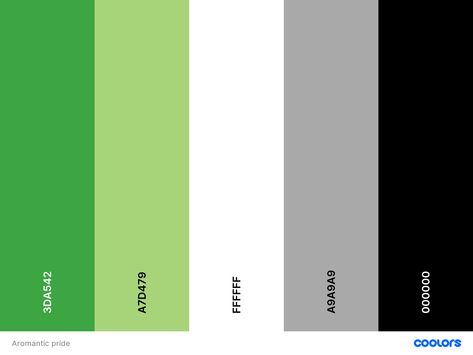 Aroace Color Palette, Arromantico Flag, Aroace Culture, Aro Aesthetic, Aromatic Flag, Aromantic Flag, Ace Flag, Flag Code, Pride Flag Colors