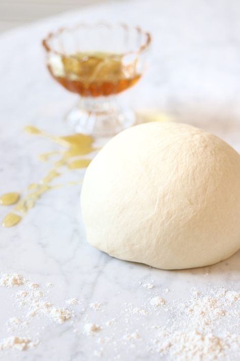 Honey Pizza Dough - Nicole Carey Co. Honey Pizza Dough Recipe, Pizza Dough Recipe Honey, Pizza Dough Recipe With Honey, Pizza Dough With Honey, Pear Honey, Quick Pizza Dough, Recipe Using Honey, Honey Pizza, Pizza Dough Recipes