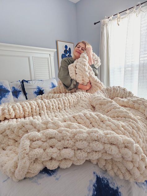 New Extra Jumbo Chenille Blanket . Chenille yarn is very soft, warm, lightweight and pleasant for touch. This super, soft blanket will make you feel warm and cozy any time of the year. Chenille blanket is a great alternative to Merino wool blankets. It can make perfect gift for any occasion to a friend or loved one. Personalization option now available for our  jumbo chenille blankets . Note: If you didn't choose personalization blanket will arrive without leather patch  * Custom request : If yo