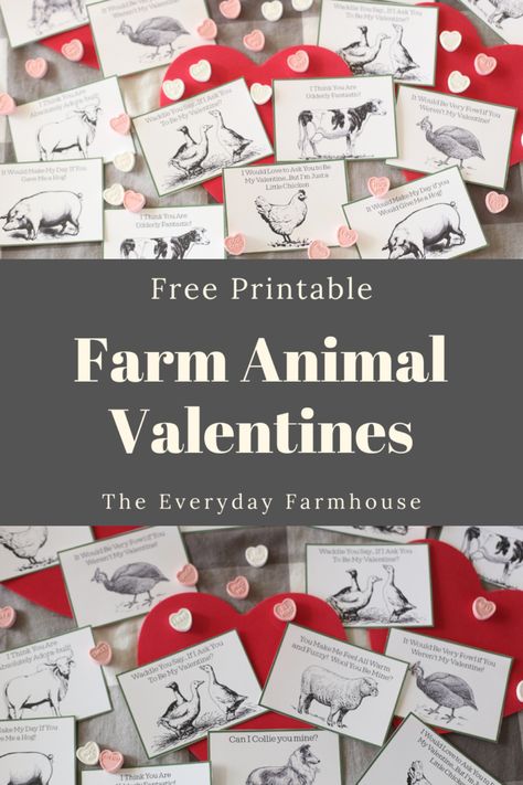 Cheesy Farm Valentines-Free Printable - The Everyday Farmhouse Valentines Day Sister, Farm Valentines, Happy Valentines Day Sister, Baby Girl Valentines Day, Catholic Valentines, Horse Valentine, Happy Valentines Day Funny, Free Valentine Cards, Cheesy Valentine