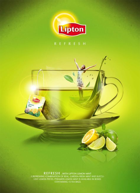 Key Visuals for Lipton Flavors Visual Advertising, Lipton Tea, Digital Advertising Design, Ads Creative Advertising Ideas, Marketing Poster, 광고 디자인, Publicidad Creativa, Simple Designs To Draw, Graphic Design Ads