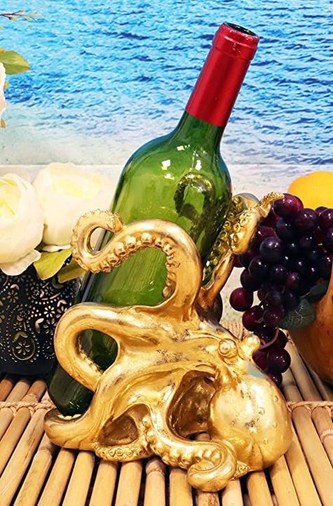 Octopus Wine Holder, Giant Octopus, Bottle Caddy, Wine Aerators, Cambodia Travel, Deep Sea Creatures, Wine Bottle Rack, Gift Catalog, Wine Bottle Holder