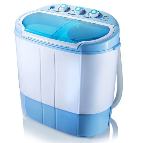 Pyle Compact & Portable Washer & Dryer, Mini Washing Machine and Spin Dryer - Walmart.com - Walmart.com Portable Clothes Washer, Portable Washer And Dryer, Compact Washing Machine, Spin Dryers, Portable Dryer, Twin Tub, Compact Laundry, Top Load Washing Machine, Portable Washer