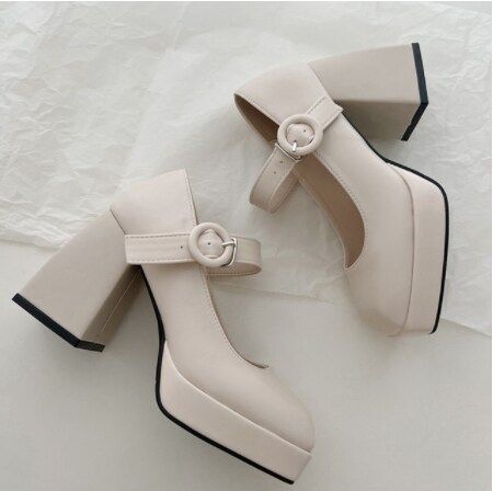 Shipping: Worldwide Express Shipping AvailableDelivery time: 7-15Days Fast ShippingReturns: Fast refund, 100% Money Back Guarantee.Brand Name: HoneyCherryOrigin: Mainland ChinaUpper Material: PUToe Shape: Round ToeWith Platforms: YesPlatform Height: 3-5cmHeel Height: Super High (8cm-up)Heel Type: Spike HeelsPump Type: Mary JanesStyle: FashionFashion Element: Narrow BandSeason: Spring/AutumnOutsole Material: Rubberis_handmade: YesPattern Type: SolidInsole Material: RubberOccasion: CasualModel Num Zebra Shoes, Cute Shoes Heels, French Retro, Girly Shoes, Aesthetic Shoes, Elegant Shoes, High Heel Boots Ankle, T Strap Sandals, Jane Shoes