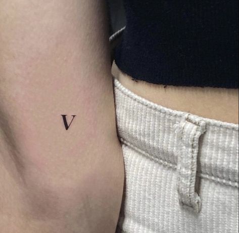 Letter V Tattoo Ideas Heart, L I V I N Tattoo, The Letter V Tattoo, Initial V Tattoo, Letter V Tattoo Ideas Design, V Tatoos Letter, V Tattoo Design, V Initial Tattoo, Letter V Tattoo Ideas