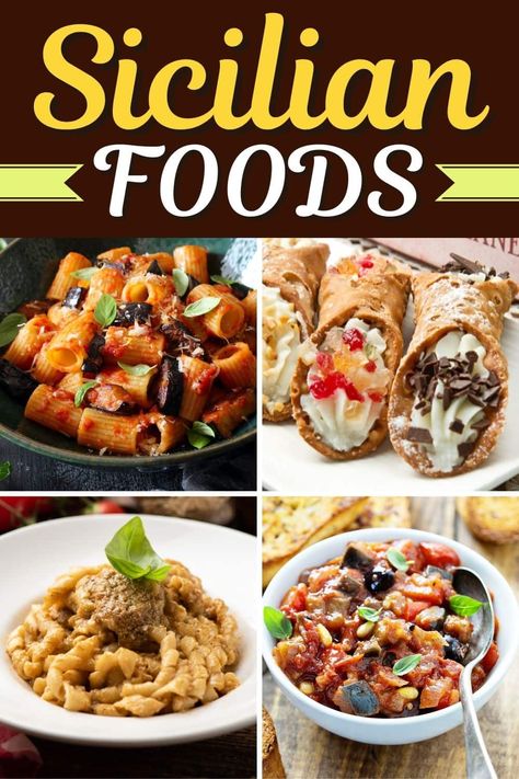 From the sweet and savory to everything in between, Sicilian foods are always a hit. Between the tender Panelle and dreamy gelato, this list has it all. Sicilian Dinner Recipes, Sicilian Food Recipes, Sicilian Dinner Party, Authentic Italian Recipes Sicily Sicilian Food, Authentic Sicilian Recipes, Sicilian Pasta Recipes, Traditional Sicilian Recipes, Sicilian Appetizers, Sopranos Recipes