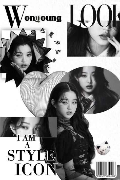 #wonyoung #itgirl #kpop #korean #magazine #kpopedit #kpopmagazine #ive #model Black White Kpop Poster, Grey Kpop Poster, Ive Poster Prints, Kpop Posters Aesthetic Black And White, Wonyoung Poster Print, Ive Aesthetic Poster, I’ve Wallpaper Kpop, Wonyoung Poster Edit, Ive Poster Aesthetic