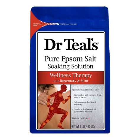 Epsom Salt Foot Soak, Epsom Salt Scrub, Dr Teals, Diy Foot Soak, Epsom Salt Magnesium, Salt Detox, Workout Bottoms, Spa Items, Period Kit