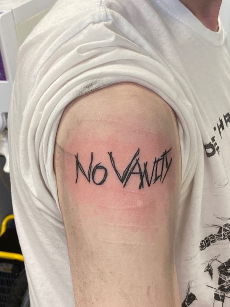 No Vanity Tattoo, Vanity Tattoo, No Vanity, Tattoo Meaning, Tattoos With Meaning, Hand Tattoos, Tatting, Tattoo Ideas, Tattoo Designs