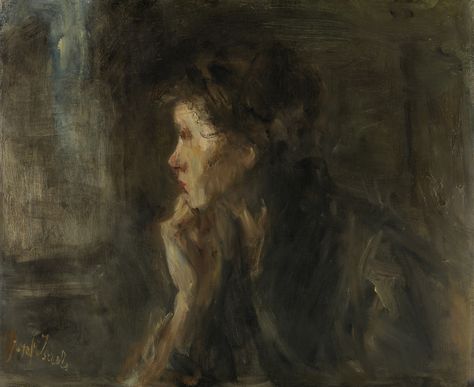 Jozef Israëls (1824–1911), 'Meditation', 1896 Portret Feminin, Portrait Vintage, Antique Oil Painting, Dutch Painters, Vintage Printable, Original Character, Vintage Portraits, Decor Minimalist, European Vintage