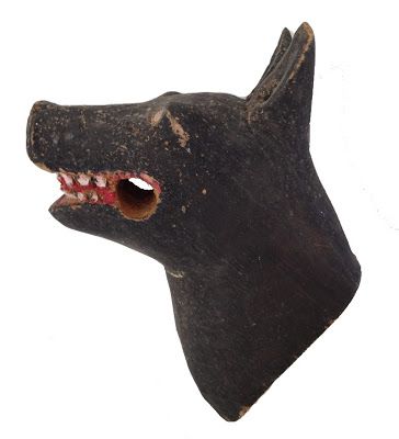 Anonymous Works: Demon Dog. Early 20th century folk art carved demonic looking dog Demon Dog, Ancient Greek Sculpture, Wood Sculptures, Ancient Statues, Antique Folk Art, Art Carved, American Folk Art, Flash Art, New York State