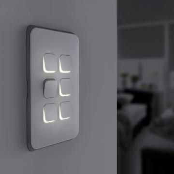 Switch Light Design, Swich Bord Design, Electrical Switches Modern, Light Switch Design, Switch Boards Design, Switches Design, Modern Light Switches, Designer Light Switches, Smart Living Room