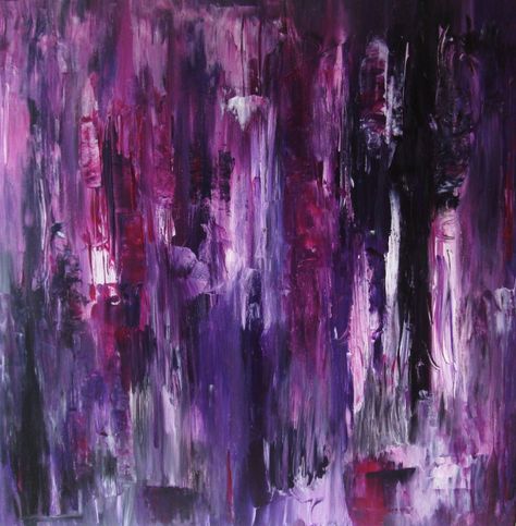 Idea for the wine room art: Red Wine Glasses Still Life Art Modern Oil Painting on Canvas by Anastassia. Description from pinterest.com. I searched for this on bing.com/images Wedding Mural, Amethyst Aesthetic, Purple Abstract Painting, Purple Abstract Art, Purple Photo, Cuadros Diy, Purple Painting, Paintings Famous, Modern Oil Painting