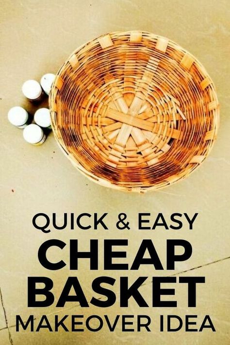 If you're looking for a cheap way to decorate your walls you'll love this colorful DIY craft project. This is a great way to add some color to your entryway, bedroom or kitchen and is perfect if you're decorating on a budget, as you can get these baskets for cheap at the dollar tree store. #diy #walldecor #dollartree Diy Living Room Wall, Eclectic Plates, Living Room Wall Art Ideas, Room Wall Art Ideas, Pottery Barn Desk, Diy Garden Table, Small Garden Table, Cheap Baskets, Basket Makeover