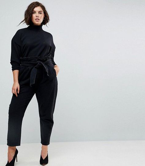 Best Plus Size Jeans, All Black Outfit For Work, Chic Black Outfits, Summer Clothes For Women, Minimalist Moda, Women Right, Plus Size Workwear, Womens Clothing Websites, Minimalist Fashion Women