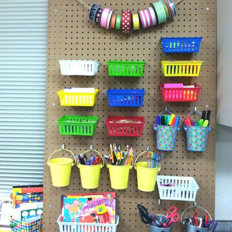 Pinterest Classroom Organization | Classroom Organization: Peg Board Organization Classroom, Craft Organization Diy, Peg Boards, Boards Ideas, Pegboard Organization, Storage Room Organization, Project Organization, Ideas Hogar, Kids Room Organization