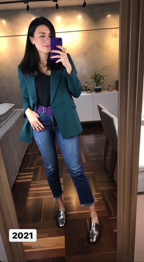 Dark Green Blazer Outfit, Green Blazer Outfit, Dark Green Blazer, Vest Ideas, Blazer Verde, T Dress, Deep Winter, Green Blazer, Blazer Outfits