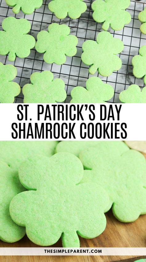 St Patrick's Day Dessert, Shamrock Cookies, St Patrick's Day Cookies, Vegetarian Desserts, St Patricks Day Food, Cheese Cookies, Cream Cheese Cookies, Food Stamps, Drop Cookies