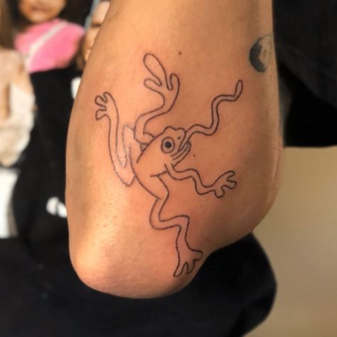 Frog Stick And Poke, Stick And Poke Fairy, Complex Stick And Poke Tattoo, Stickandpoke Tattoo, Detailed Stick And Poke Tattoo, Stick And Poke Tattoo Example, Los Angeles Tattoo, La Tattoo, Stick N Poke