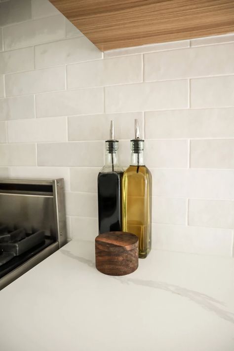 Lighting Above Sink, Kitchen Nook Lighting, Cloe Tile, Unsanded Grout, Above Sink, Raw Images, Floating Shelf Decor, Inset Cabinets, Motorized Blinds