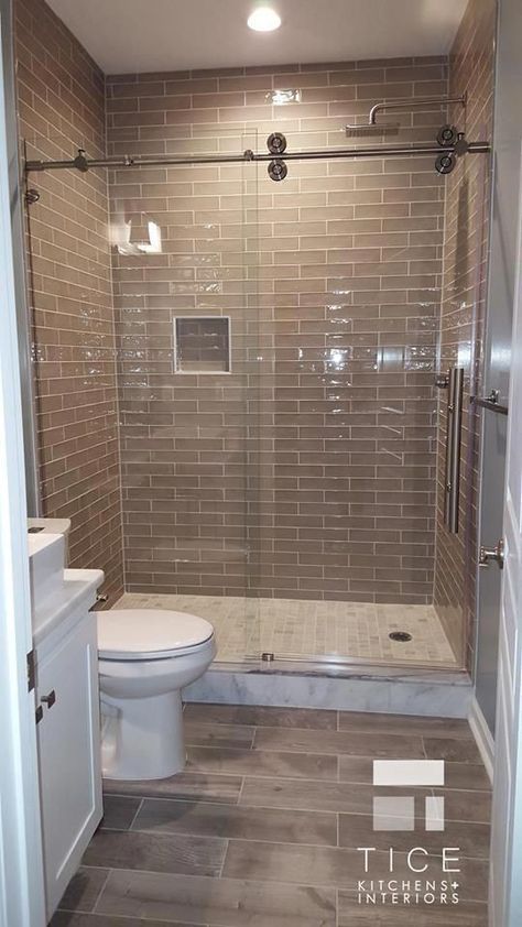 25+ Walk in Showers for Small Bathrooms (To Your Ideas and Inspiration) - Going To Tehran-   Designed by Nicole Tice, Allied ASID, Interior Designer Project Management by Scott Tice Tice Kitchens & Interiors, LLC Basement Remodel Adding a Wet Bar and Bathroom. #bathroomremodel -  https://www.pinterest.com/pin/215046950944362025- Makeover Kamar Mandi, Small Bathroom With Shower, Organization Bathroom, Walk In Shower Designs, Bathroom Paint, Bathroom Remodel Shower, Basement Bathroom, Small Bathroom Design, Bad Design