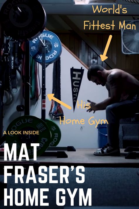 The World's Fittest Man, Mathew Fraser, has one of the best equipped home gyms for its size in the world! See it in all it's glory as well as his equipment list here! Home Crossfit Gym Ideas, Garage Gym Crossfit, Diy Home Gym Ideas, Home Crossfit Gym, Home Gym Crossfit, Best Home Gym Setup, Fraser Crossfit, Backyard Bungalow, Crossfit Garage Gym