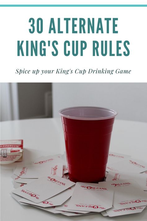 King Cup Rules, Kings Drinking Game Rules, Kings Drinking Game, Kings Cup Drinking Game, Kings Cup Rules, Hairstyles For Hair, Nye Games, Kings Cup, Drinking Game Rules