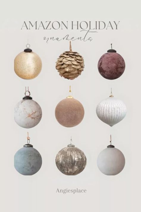 Deck the Halls with Joy! Explore Amazon's Enchanting Christmas Decorations and Make Your Holidays Shine Brighter than Ever. 🎄✨ #Christmas #founditonamazon #christmasdecor #BestChristmasdecor #Ornaments #CommissionsEarned Modern Artisanal Decor, Muted Christmas Ornaments, Natural Colors Christmas Tree, Studio Mcgee Christmas Ornaments, Christmas Trees Neutral, Target Ornaments Trees, 2023 Christmas Trees Trends, Minimalist Christmas Tree Ornaments, Earthy Christmas Tree Ornaments