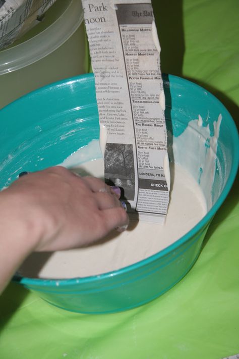 It’s messy! I lay down a cheap plastic tablecloth first, and always have a couple sheets of moist paper towel on hand. There are many different recipes for papier mâché. Some boil the flour and water mixture, some use white glue instead of flour, and some even use laundry starch. I just mix flour and... Read more » Paper Mache Crafts, How To Make Glue, Paper Mache Recipe, Craft Paper Design, Paper Mache Paste, Making Paper Mache, Water Paper, Elmer's Glue, Paper Doll Template