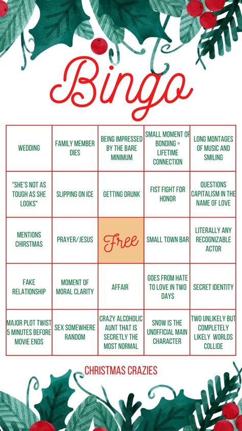 Description: Get ready to level up your holiday movie nights with our "Christmas Movie Bingo - Cheesy Movie Clichés Edition"! Make your cozy evenings by the fireplace even more entertaining by adding a fun twist to your favorite Christmas movie marathons. 🎄 What's Included: Our digital Christmas Movie Bingo sheet is filled with the most beloved and hilarious clichés that you'll find in classic cheesy holiday movies. Whether it's a heartwarming family reunion, a mistletoe kiss, or a surprise vis Christmas Movie Drinking Games, Xmas Movies List, Christmas Movie Bingo, Cheesy Christmas Movies, Celebrate Yule, Movie Bingo, Movie Drinking Games, Classic Holiday Movies, Cheesy Movies