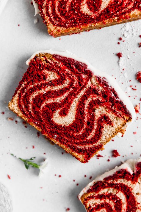 Red Velvet Marble Loaf Cake with Frosting Recipe | Cravings Journal Red Velvet Marble Cake, Marble Loaf Cake, Marble Loaf, Red Velvet Crinkles, Marbled Cake, Red Velvet Crinkle Cookies, Marble Cake Recipes, Loaf Cake Recipes, Lemon Bar