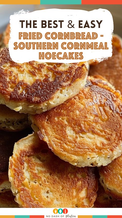 Fried Cornbread Southern, Cornmeal Hoecakes, Hoecake Recipe, Cornbread Southern, Fried Cornbread, Hot Water Cornbread, Salt Recipes, Southern Cornbread, Fried Corn