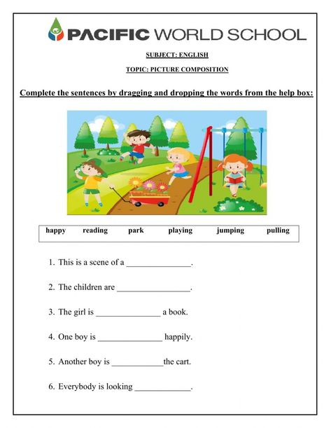 Picture Composition Worksheet Grade 1, Picture Comprehension For Class 1, Picture Description Worksheets Grade 1, Composition For Grade 1, Comprehension For Class 1, Comprehension For Grade 1, Class 1 English, Picture Story Writing, Picture Comprehension