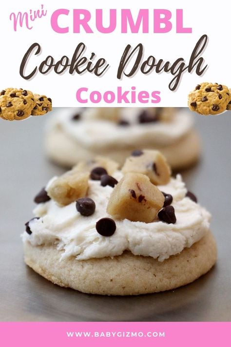 Crumble Cookie Dough Cookie Recipe, Crumbl Cookie Dough Copycat, Crumbl Cookie Copycat Peanut Butter, Halloween Crumbl Cookies, Copycat Cookie Recipes, Mini Cookies Recipe, Crumbl Cookie Copycat Recipe, Crumble Cookie Copycat Recipe, Crumble Copycat