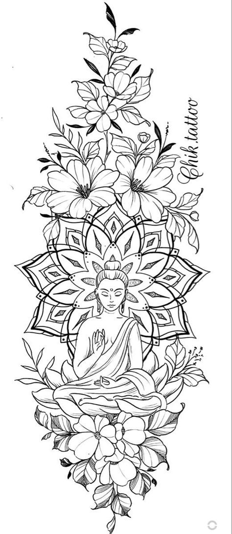 Spiritual Gemini Tattoo, Mandala Flower Tattoo Design Sleeve, Ankor Watt Tattoos, Starter Sleeve Tattoo Women, Arm Mandala Tattoos For Women, Mandala Arm Tattoos For Women, Mandala Calf Tattoo, Top Of Arm Tattoos For Women, Buddha Back Tattoo