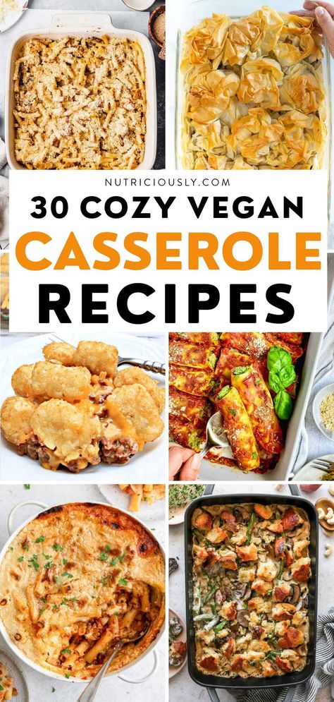 Easy Vegan Dinners For Families, One Dish Vegan Meals, Easy Vegan Gluten Free Recipes Dinners, Vegan Bake Dinner, Vegan Dinner Casserole Recipes, Vegan Baked Casserole, Vegan Fall Casserole Recipes, Vegan Dinner For Family, Easy Delicious Vegan Recipes