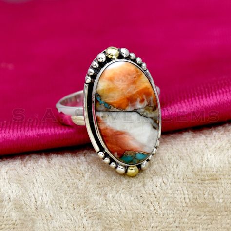 Oyster Copper Turquoise Ring 925 Sterling Silver Ring, Handmade Ring, Oval Gemstone Ring, Statement Ring, Anniversary Ring, Gift for Her - Etsy Large Stone Ring, Anquite Rings, Silversmith Rings Handmade Jewelry, Big Stone Rings, Western Fashion Jewelry, Silversmithing Jewelry, Big Stone Ring, Copper Turquoise, Long History