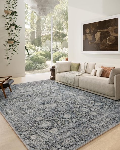 Rugs That Go With Grey Couches, Farmhouse Area Rug Living Room, Kitchen Area Rugs, Farmhouse Nursery, Farmhouse Area Rugs, Grey Couches, Bedroom Rugs, Rug For Bedroom, Pet Stains