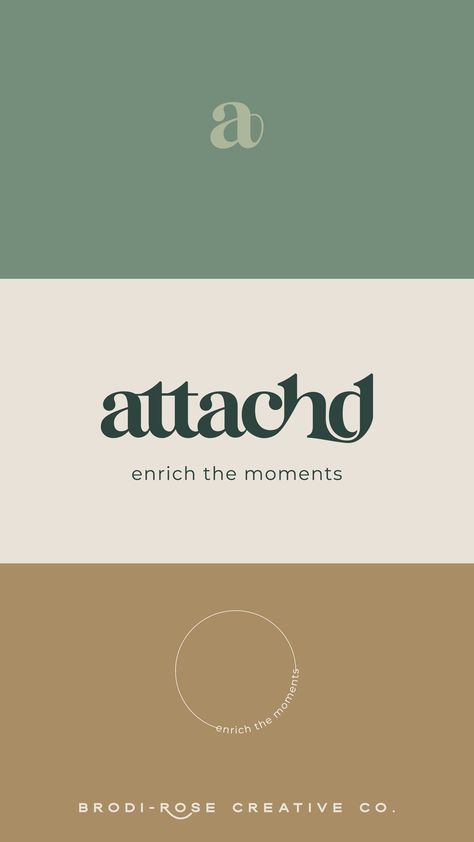 AttachD Brand Colour Palette Logo Brand Marks the ultimate adventure-friendly dog walking belt, that’s hands-free and joy-filled. This brand is contemporary, unified and based on connection. With customised logos, branding and essential elements, this brand was developed to appeal to active humans ready to take on some adventure-filled weekends. We worked on a new style guide that includes brand logos, brand marks, colour palette, typography, icons, patterns and graphic elements. Unisex Branding Colors, Tan Branding, Logo Palette, Human Branding, Brand Colour Palette, Earth Tones Fashion, Palette Logo, Connection Design, Property Logo