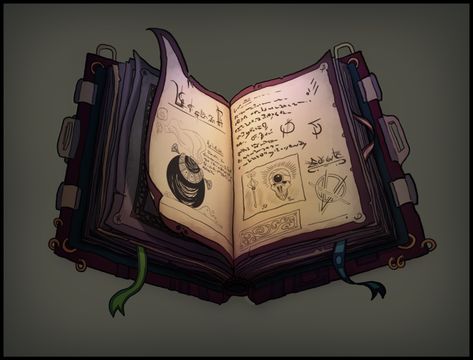 ArtStation - Black Grimoire, Eliott RENIÉ Black, Black Grimoire, Spell Book, Photo Editor, Drawings, Green