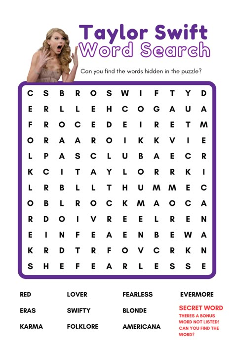 Taylor Swift Word Search, Taylor Swift Quiz, Taylor Swift Cake, Taylor Swift Games, Music Bracelet, Taylor Swift Birthday Party Ideas, Taylor Swift Book, Taylor Swift Jokes, Taylor Swift Bracelets